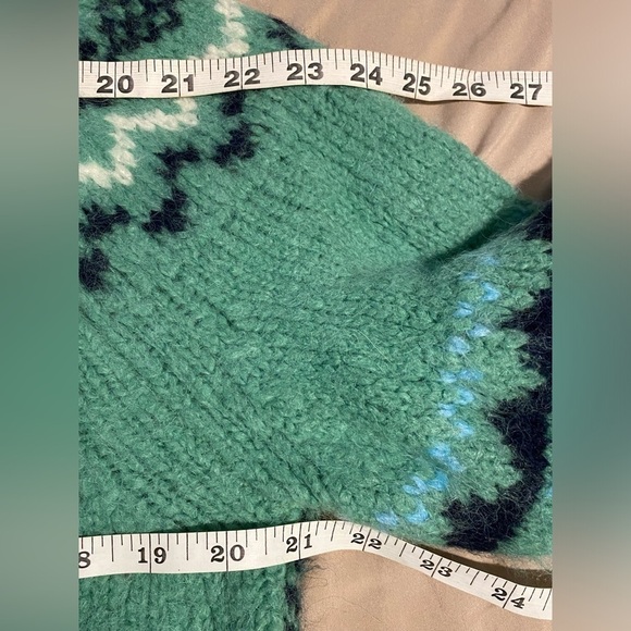 Derek Lam 10 Crosby Diagonal Grammer Fair Isle Turtleneck Sweater Size: Large - Picture 12 of 12